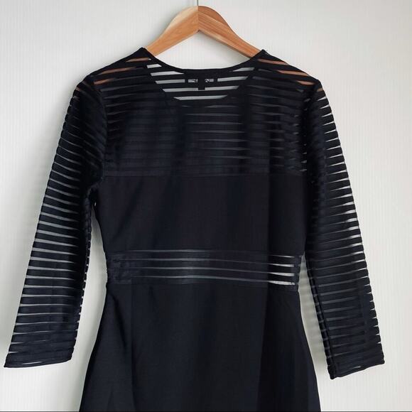 Lulu’s perfect mesh bodycon dress black mini dress small - Picture 9 of 10